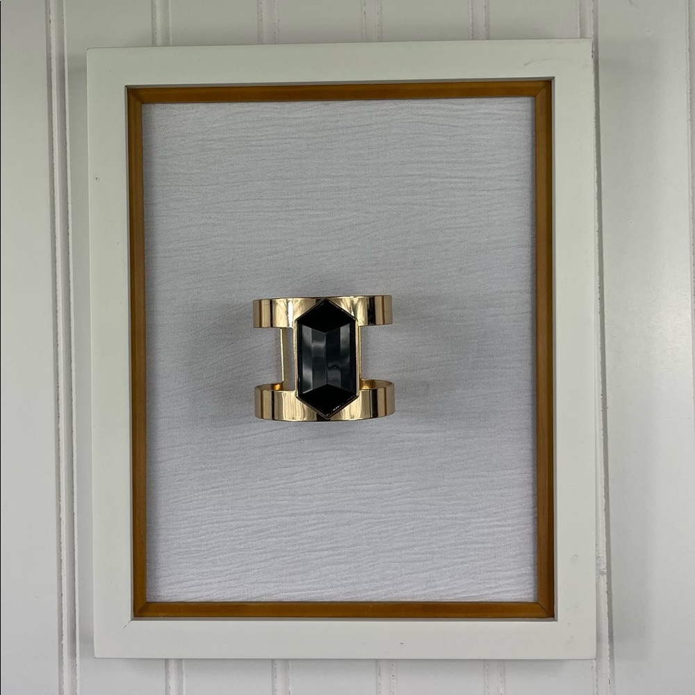 Black & Gold Cuff Bracelet